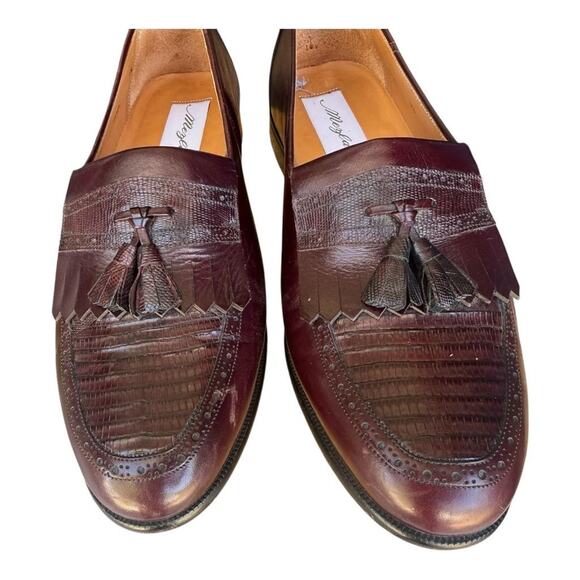 Mezlan Riva Lizard Tassel Loafer Men size 9.5 - Picture 3 of 6